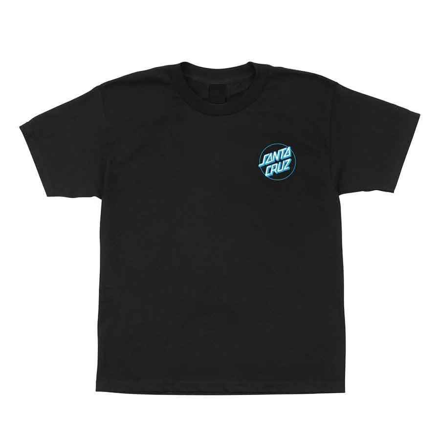 Santa Cruz Grip Dot Short Sleeve Youth T-Shirt - Black