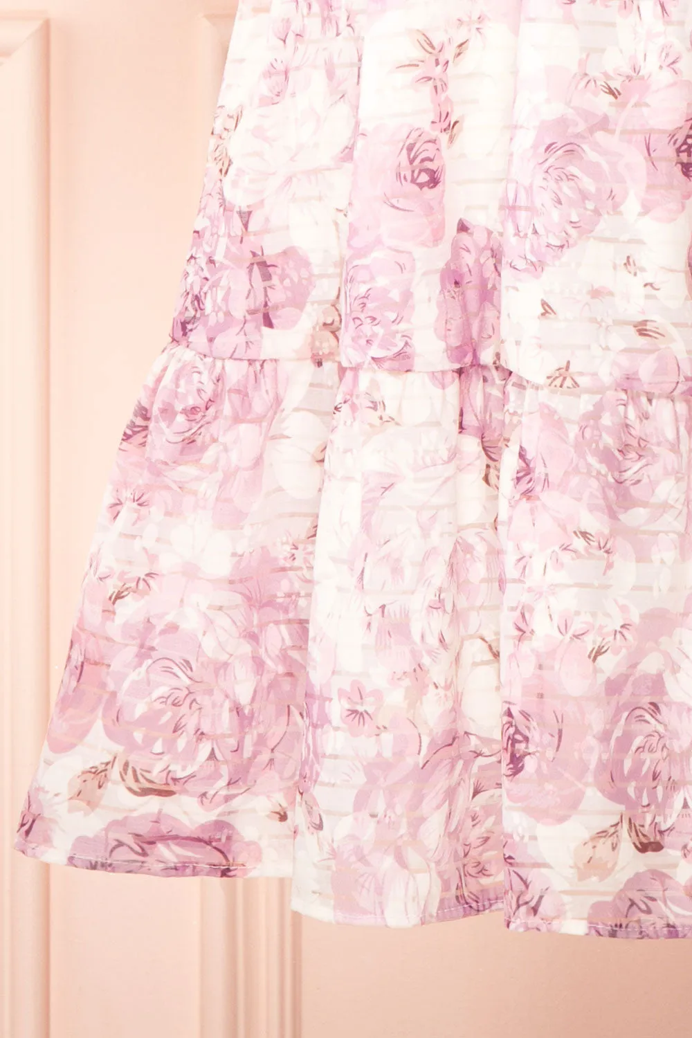 Satenn | Short Floral Babydoll Dress