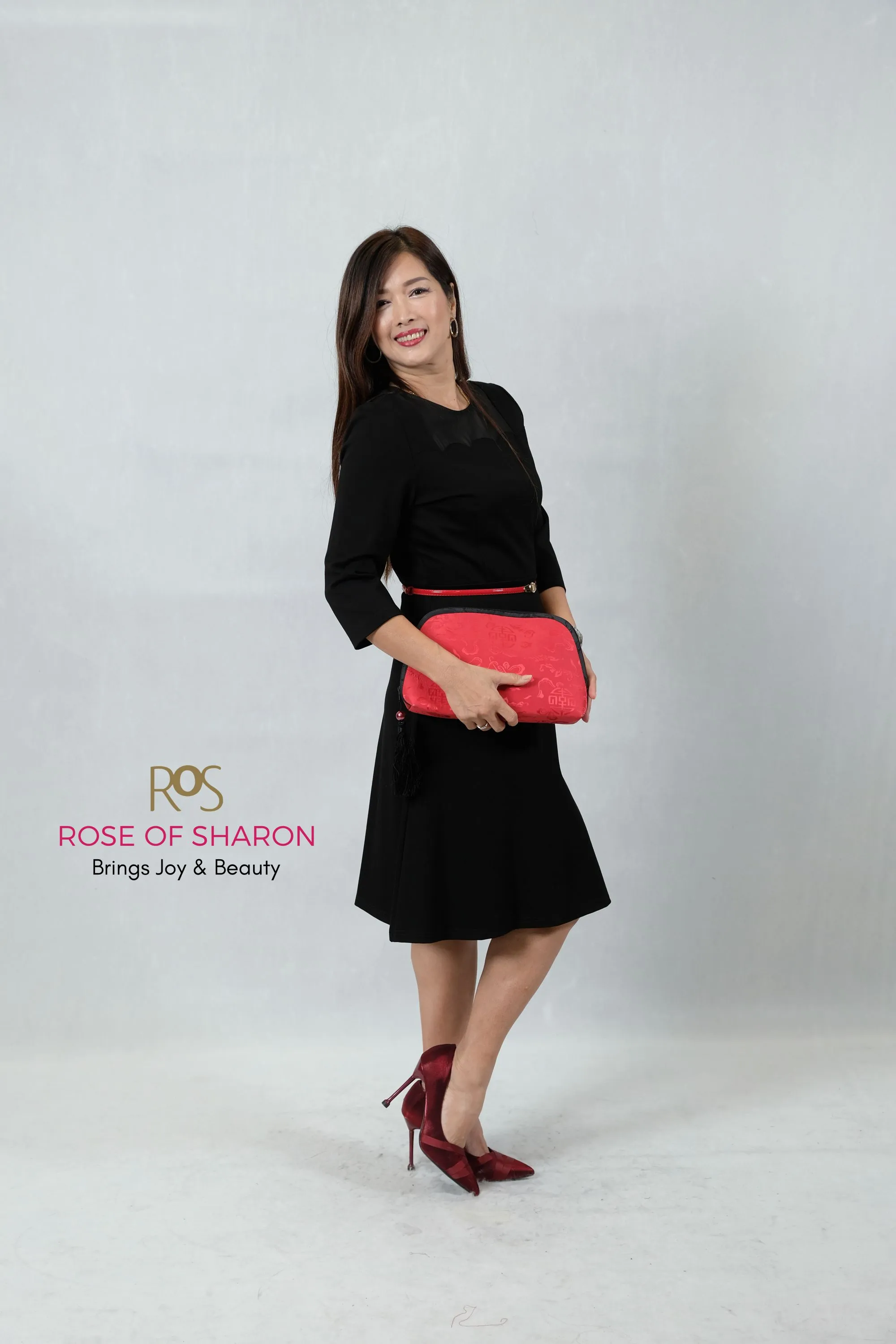 Scallop Collar Flare Dress