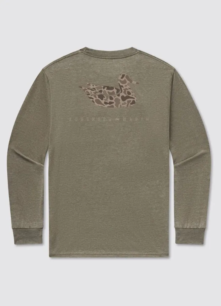 Seawash Tee Retro Duck Originals in Dark Olive by Southern Marsh