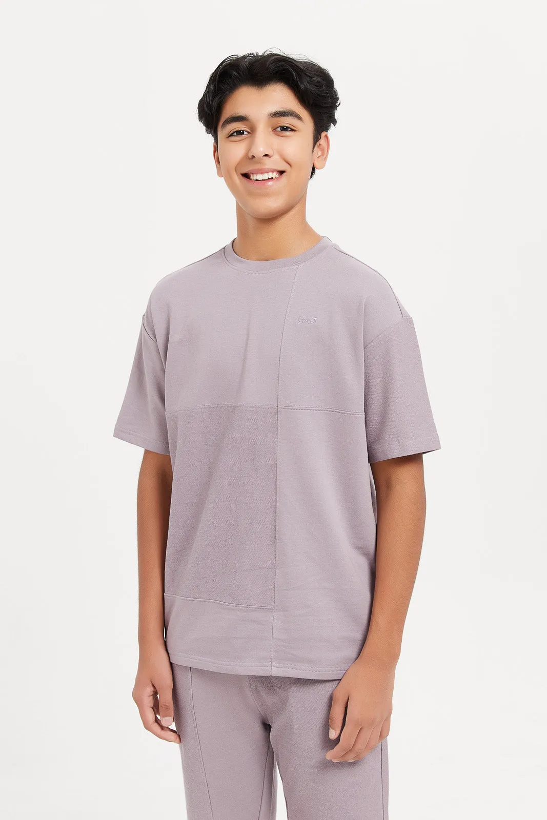 Senior Boys Lilac Casual Set (2 Piece)