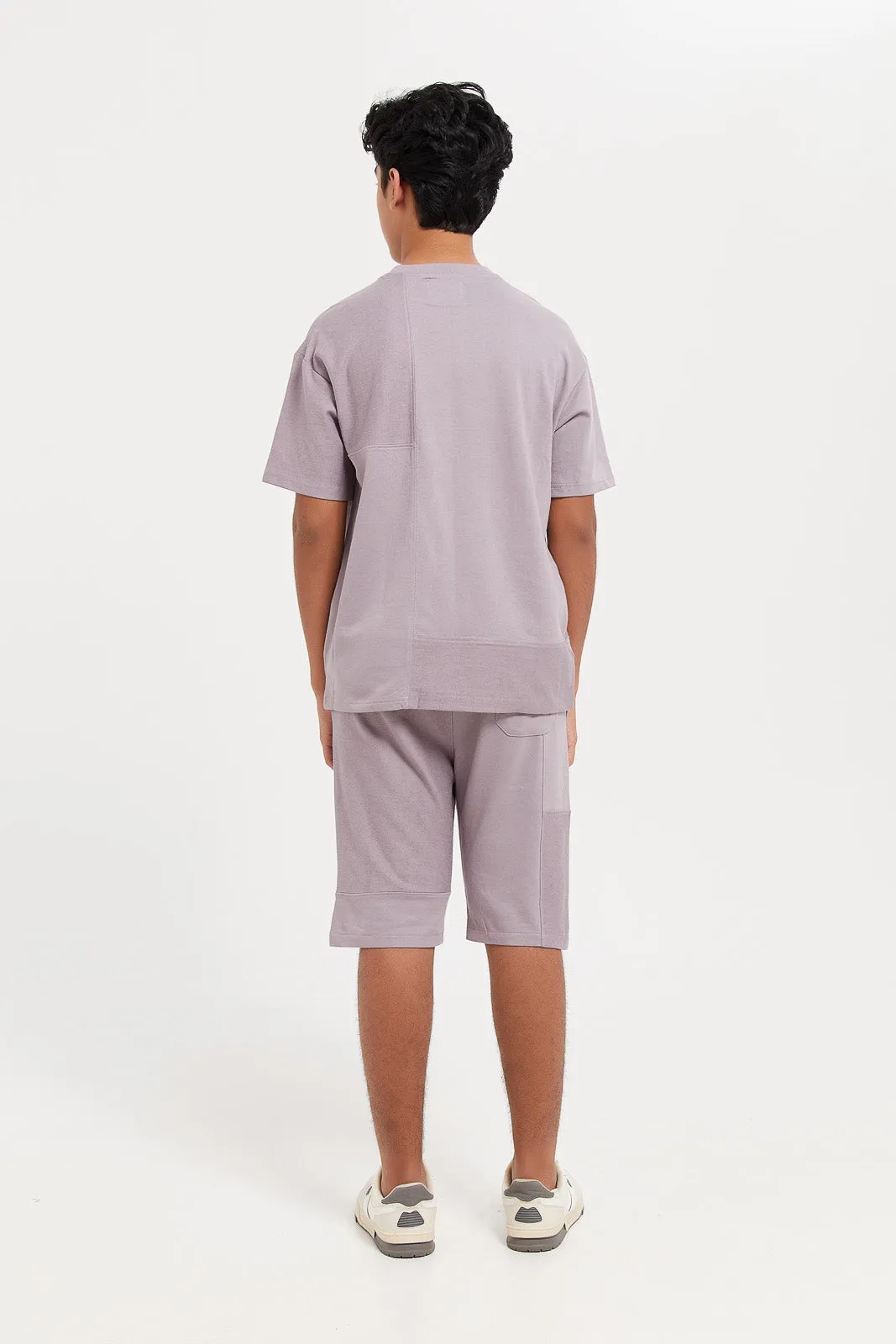 Senior Boys Lilac Casual Set (2 Piece)