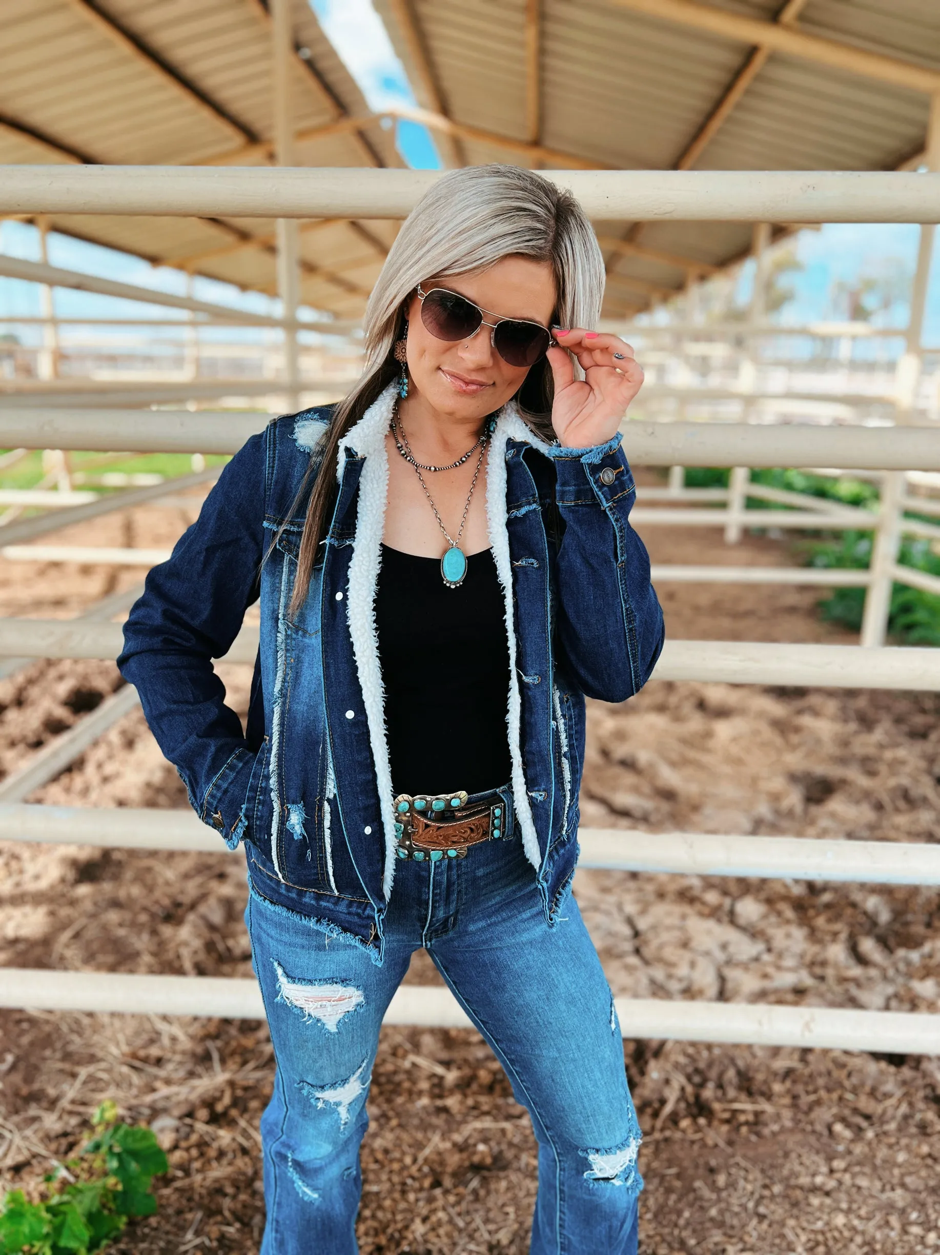 Sherpa Lined Denim Jacket