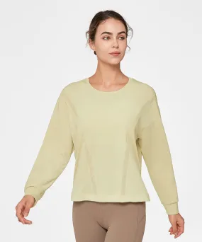 Shift Light Mesh Splicing T-shirt | Women's Long Sleeve T-shirt