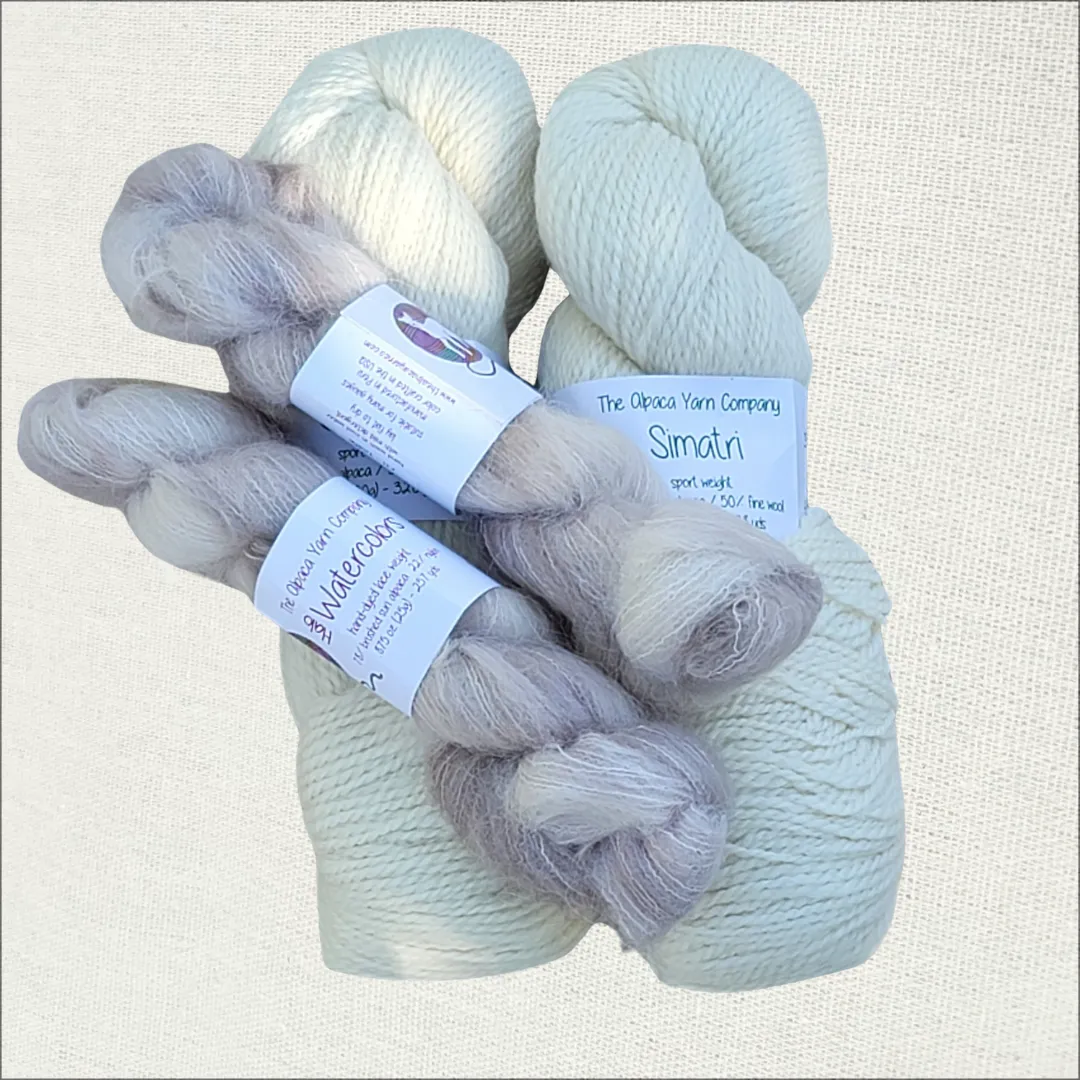 Sophia's Hat & Scarf Knitting Kit, in Eight Colors