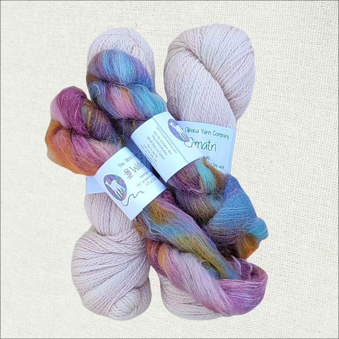 Sophia's Hat & Scarf Knitting Kit, in Eight Colors