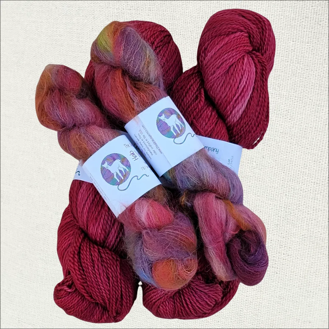 Sophia's Hat & Scarf Knitting Kit, in Eight Colors