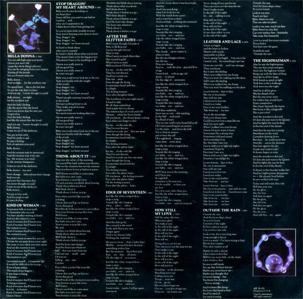 Stevie Nicks - Bella Donna (LP, Album, Spe) (VG)