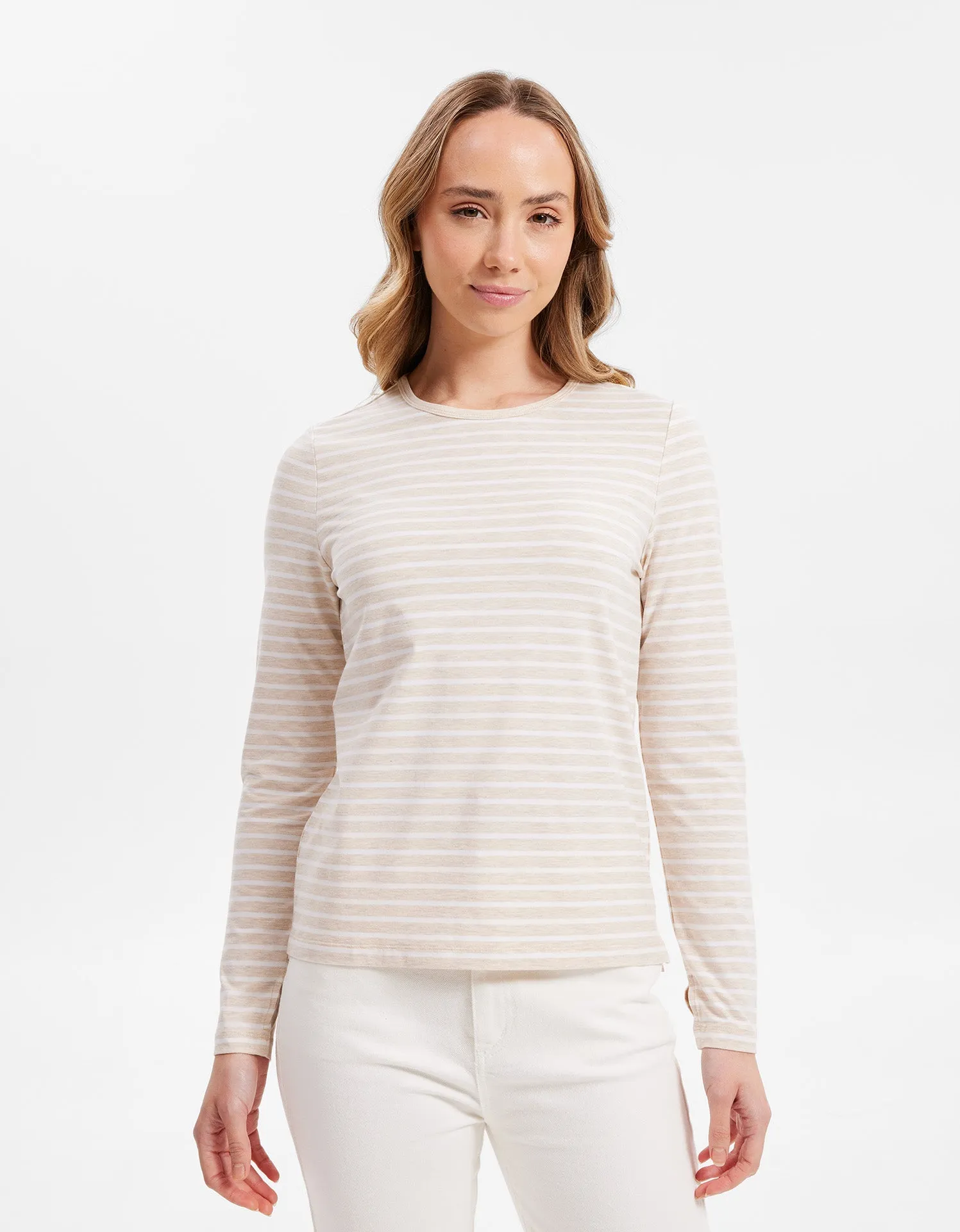 Striped Long Sleeve T-Shirt UPF 50  Sensitive Collection