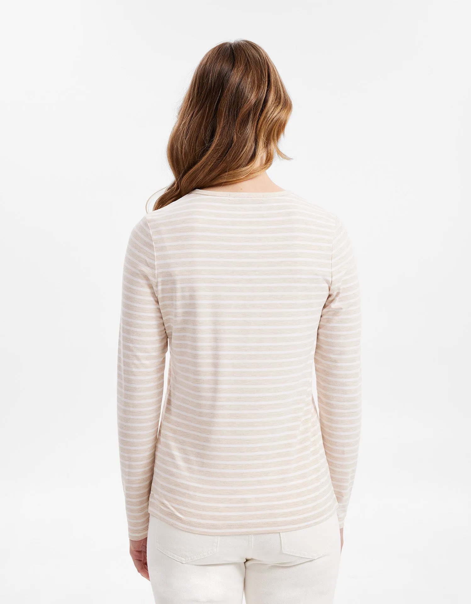Striped Long Sleeve T-Shirt UPF 50  Sensitive Collection