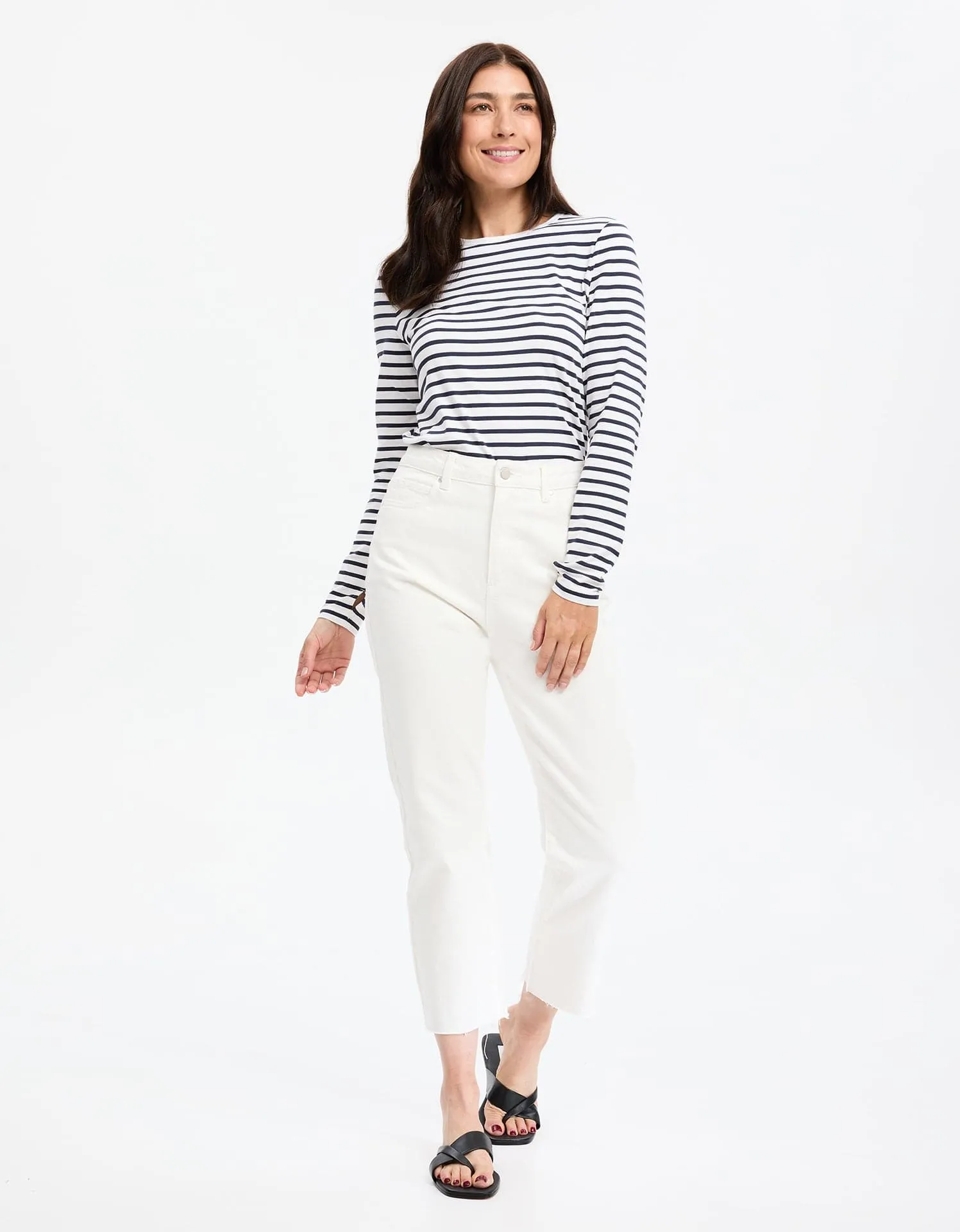 Striped Long Sleeve T-Shirt UPF 50  Sensitive Collection