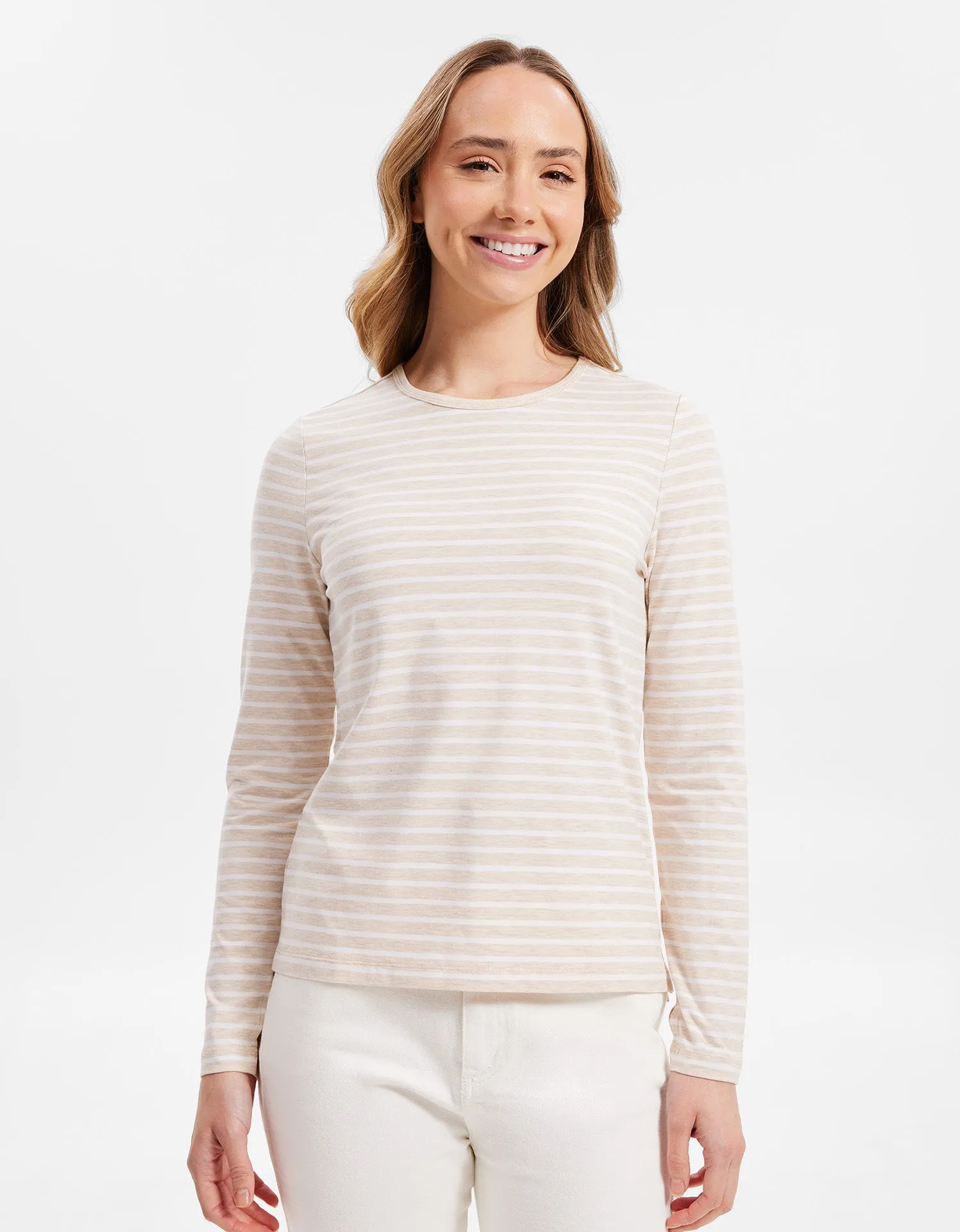 Striped Long Sleeve T-Shirt UPF 50  Sensitive Collection