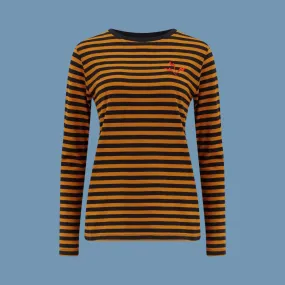 Sugarhill Brighton Brunswick Stripe Top with Embroidered Lightning Bolts