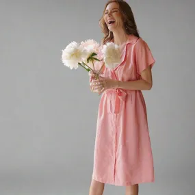 Sustainable Elegance: Linen Midi Shirt Dress