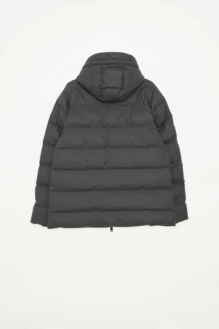 Tanta Nieve Quilted Raincoat - Black