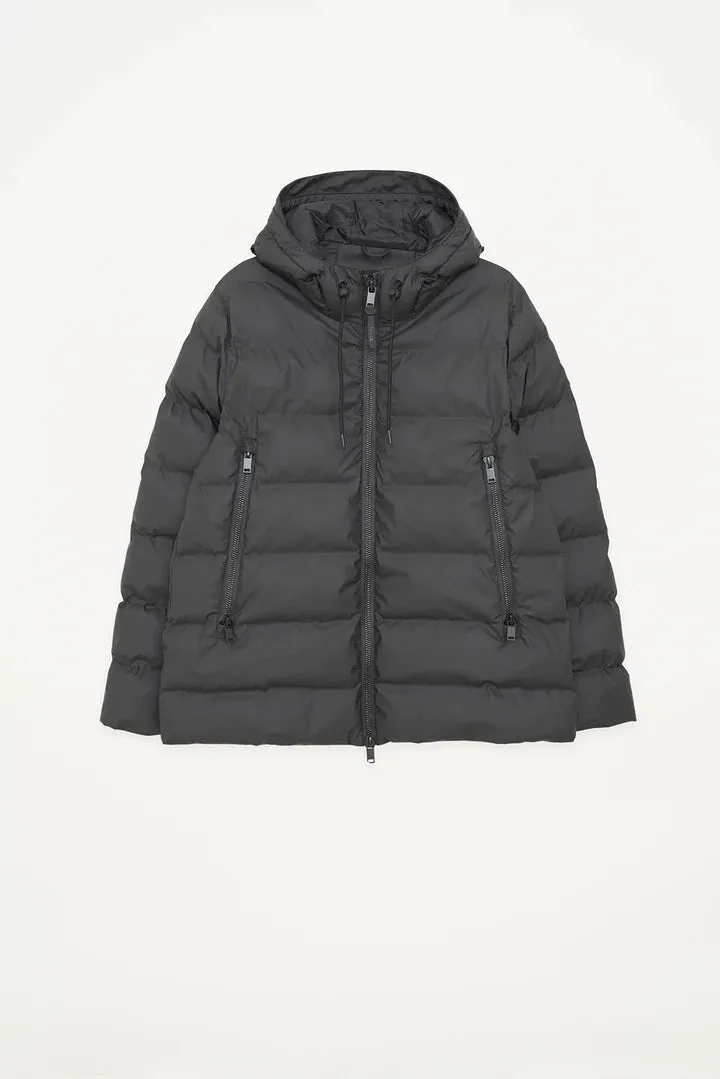 Tanta Nieve Quilted Raincoat - Black