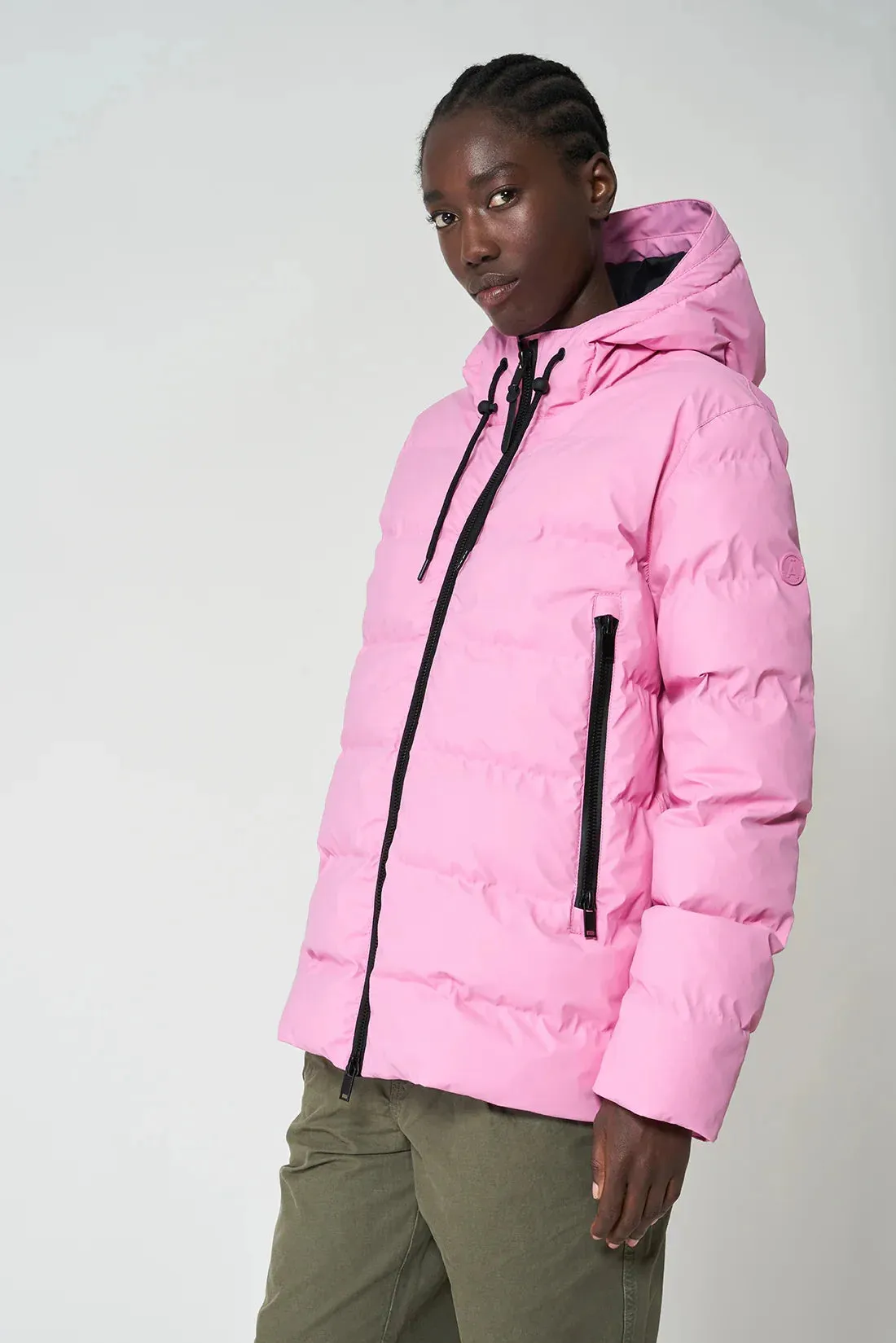 Tanta Nieve Quilted Raincoat - Moonlite Mauve