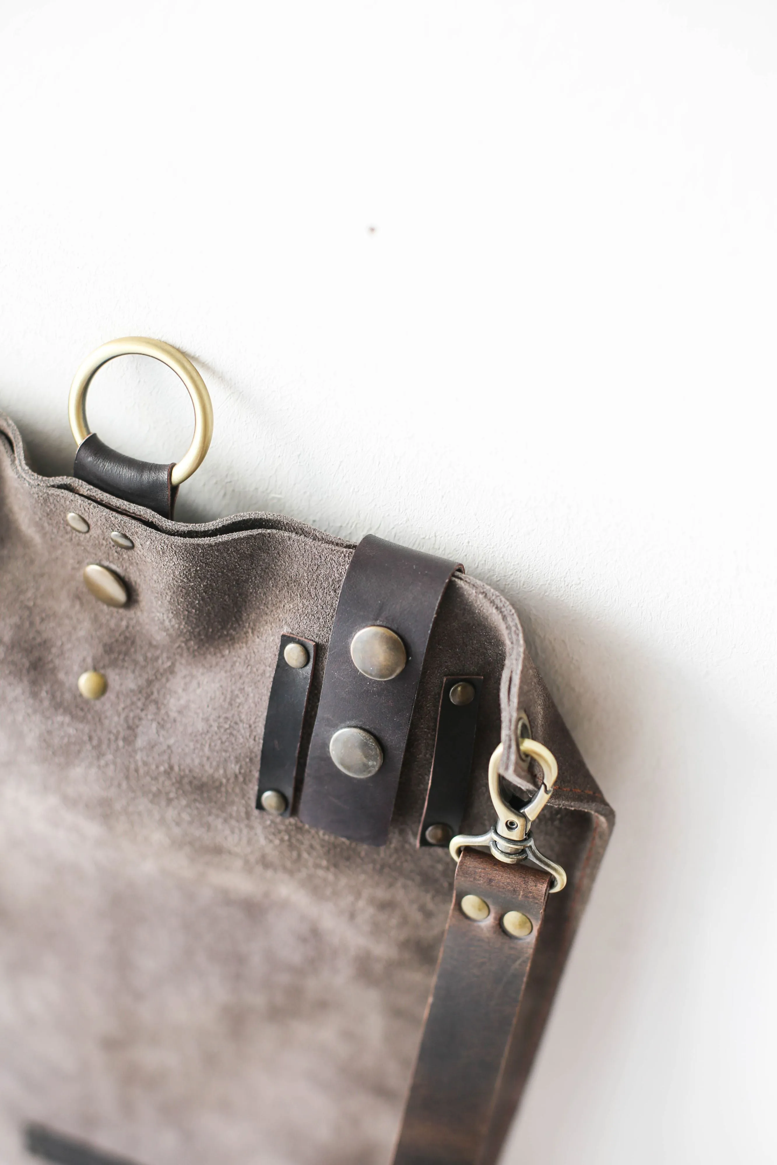Taupe Suede Bag