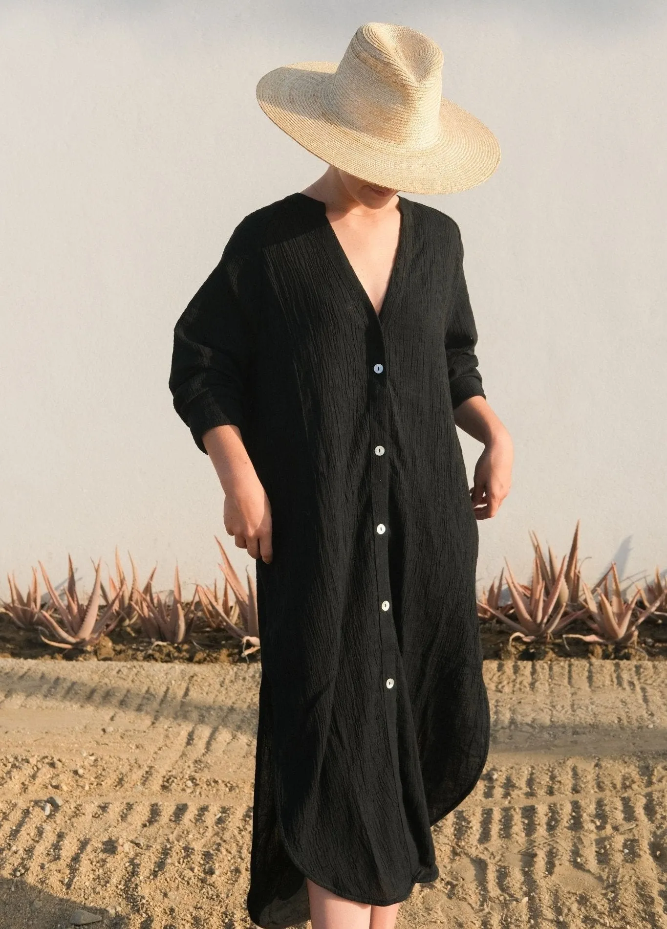 Terra Shirt Dress - Black