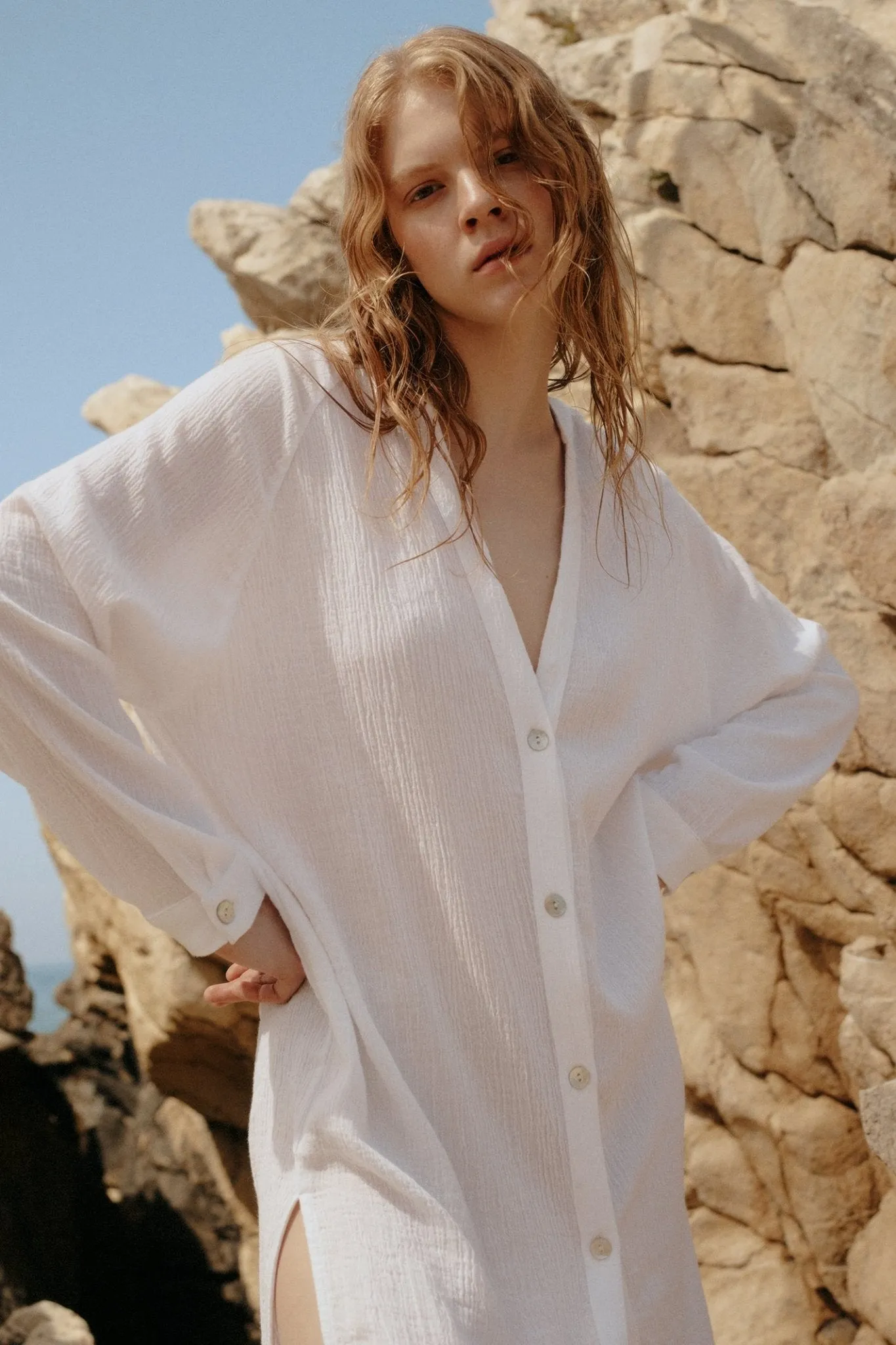 THE HAND LOOM Terra Shirt 100% Organic Cotton Womens Dress