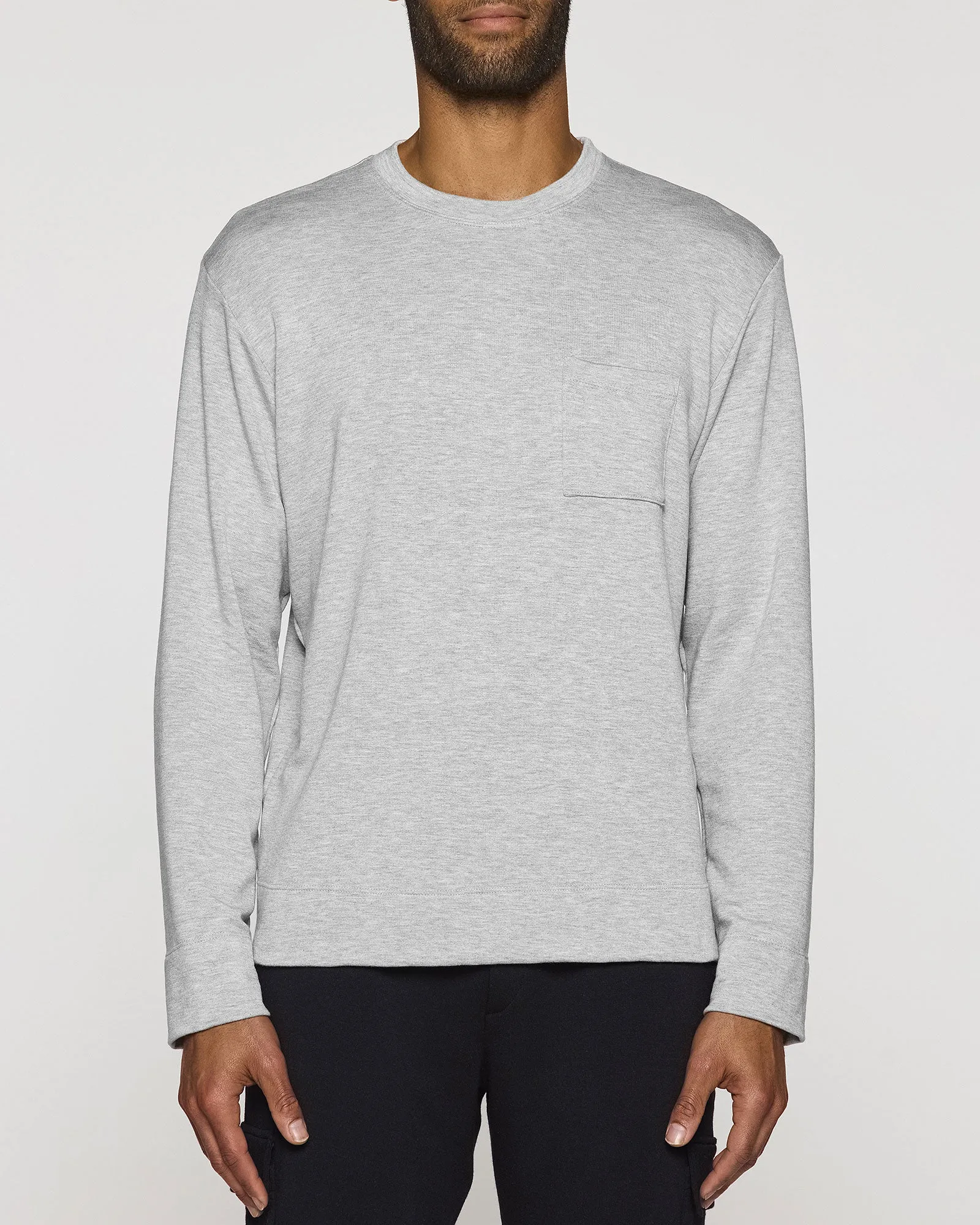 The Long Sleeve Crew with Pocket