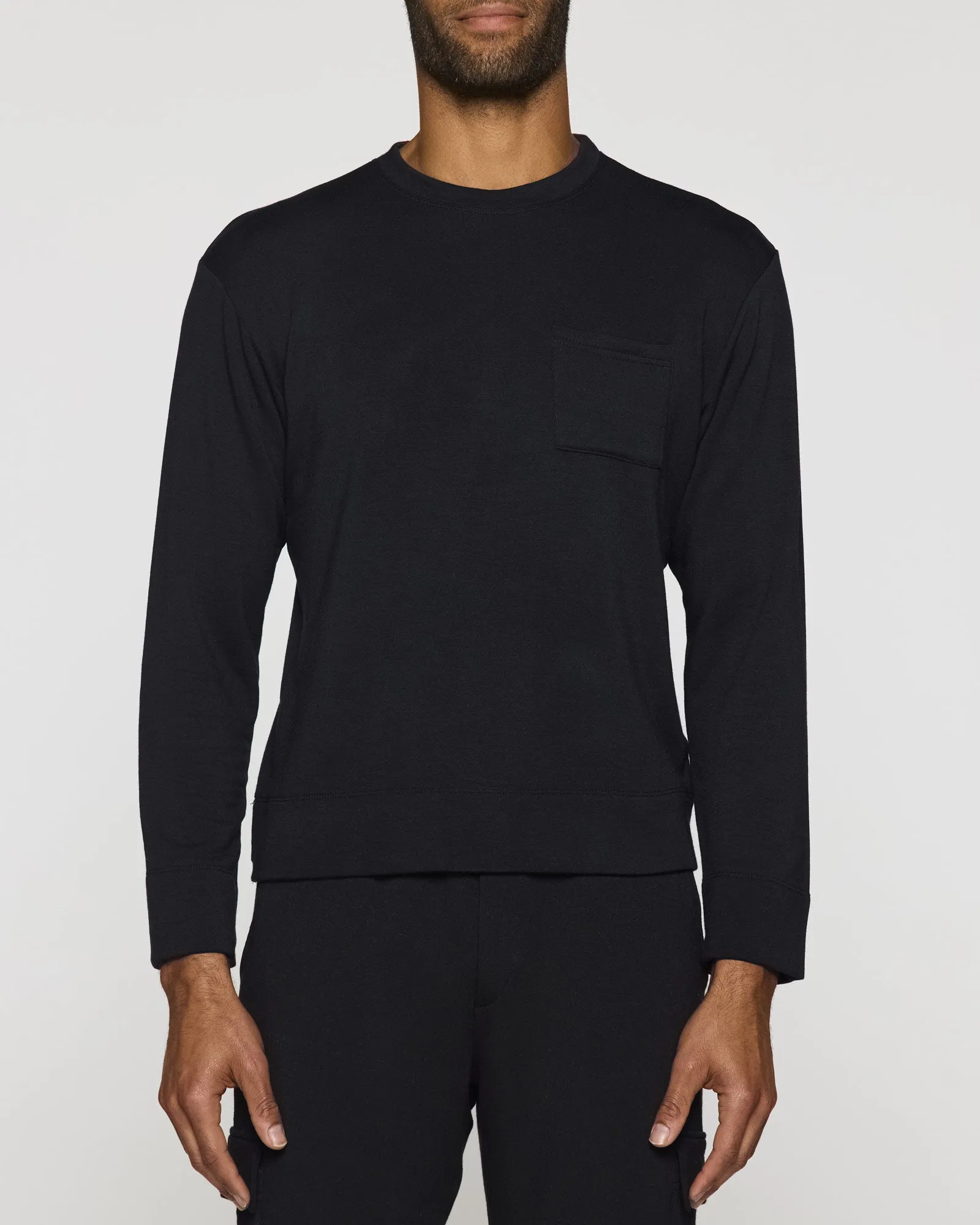 The Long Sleeve Crew with Pocket