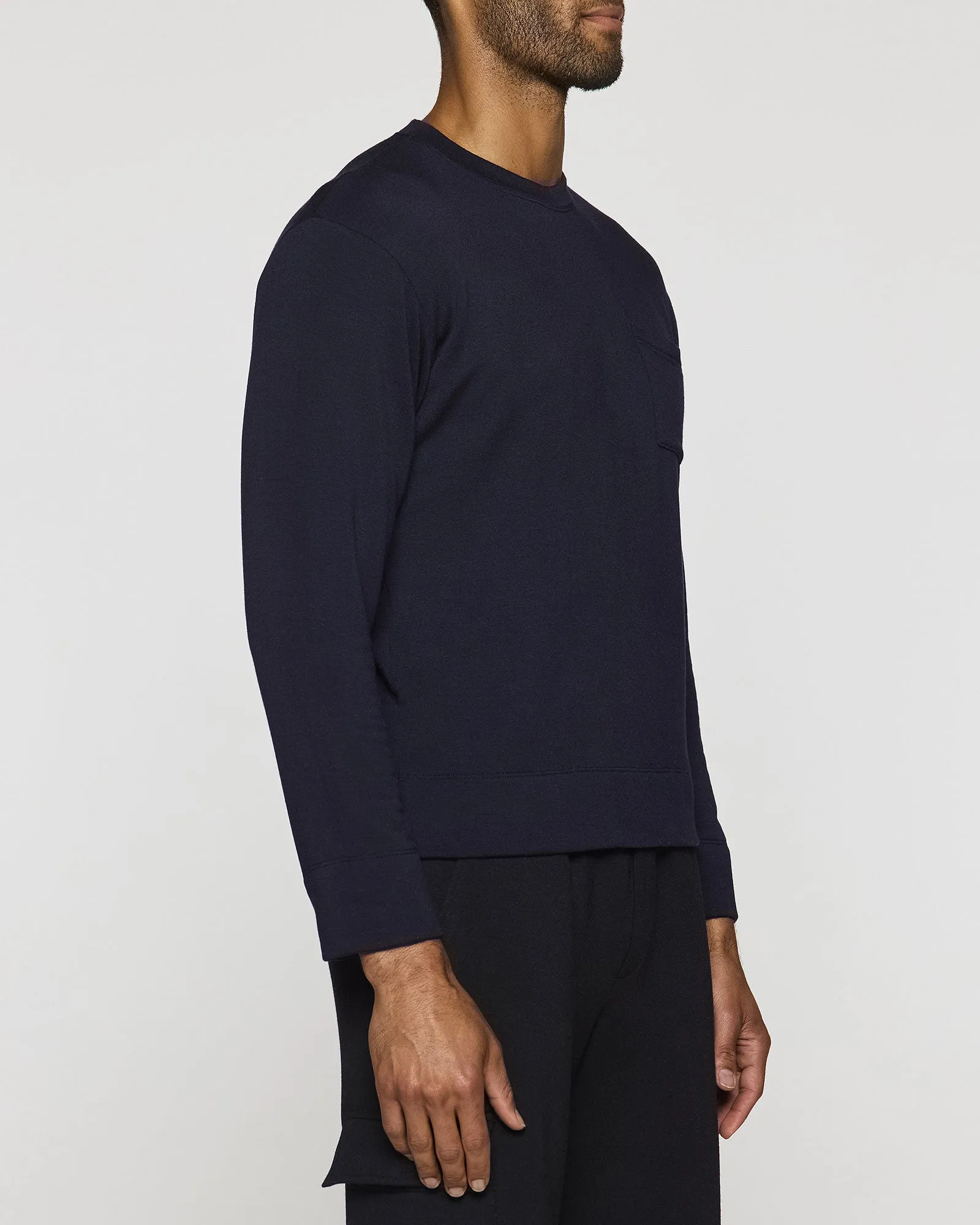 The Long Sleeve Crew with Pocket
