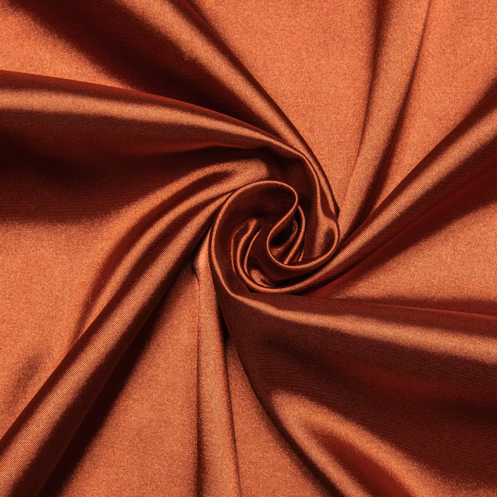 Ties2you Men's Shirt  Burnt Orange Satin Solid Long Sleeve Button Up Shirt