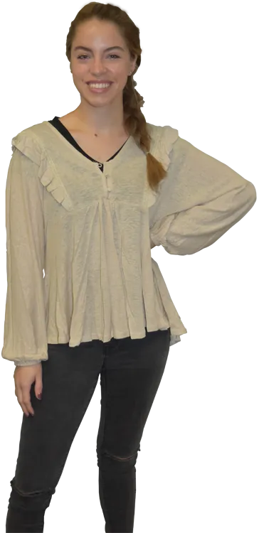 Umgee Babydoll Champagne Top