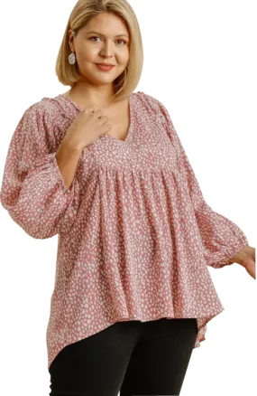 Umgee Spotted Blouse