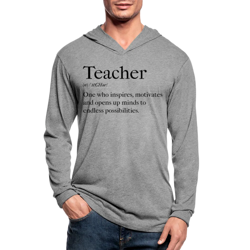 Uniquely You Graphic Hoodie / Tri-Blend  Hooded Tee / Teachers Inspire