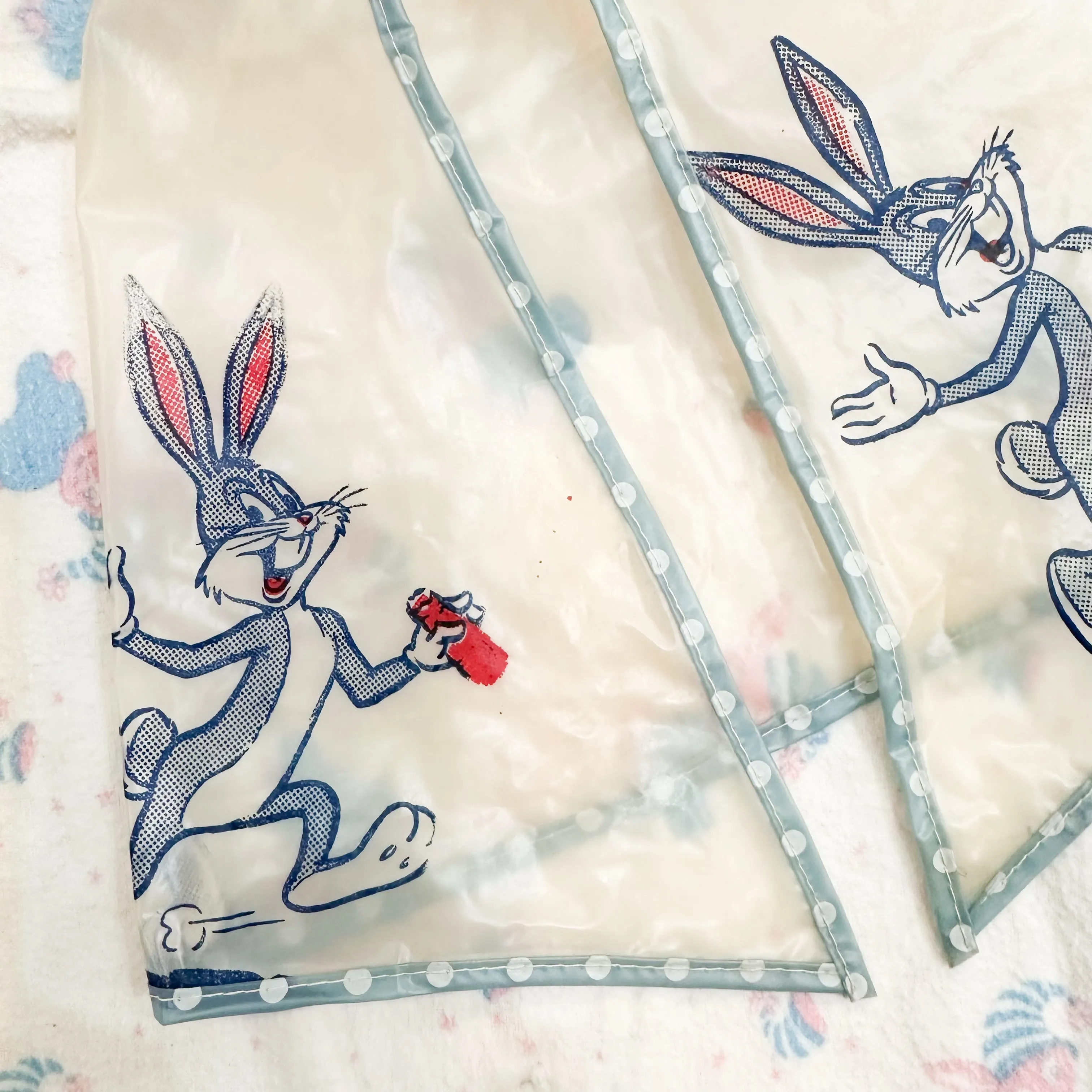 Vintage RARE 1960s Bugs Bunny Doll Raincoat (fits Minikane Gordis doll)