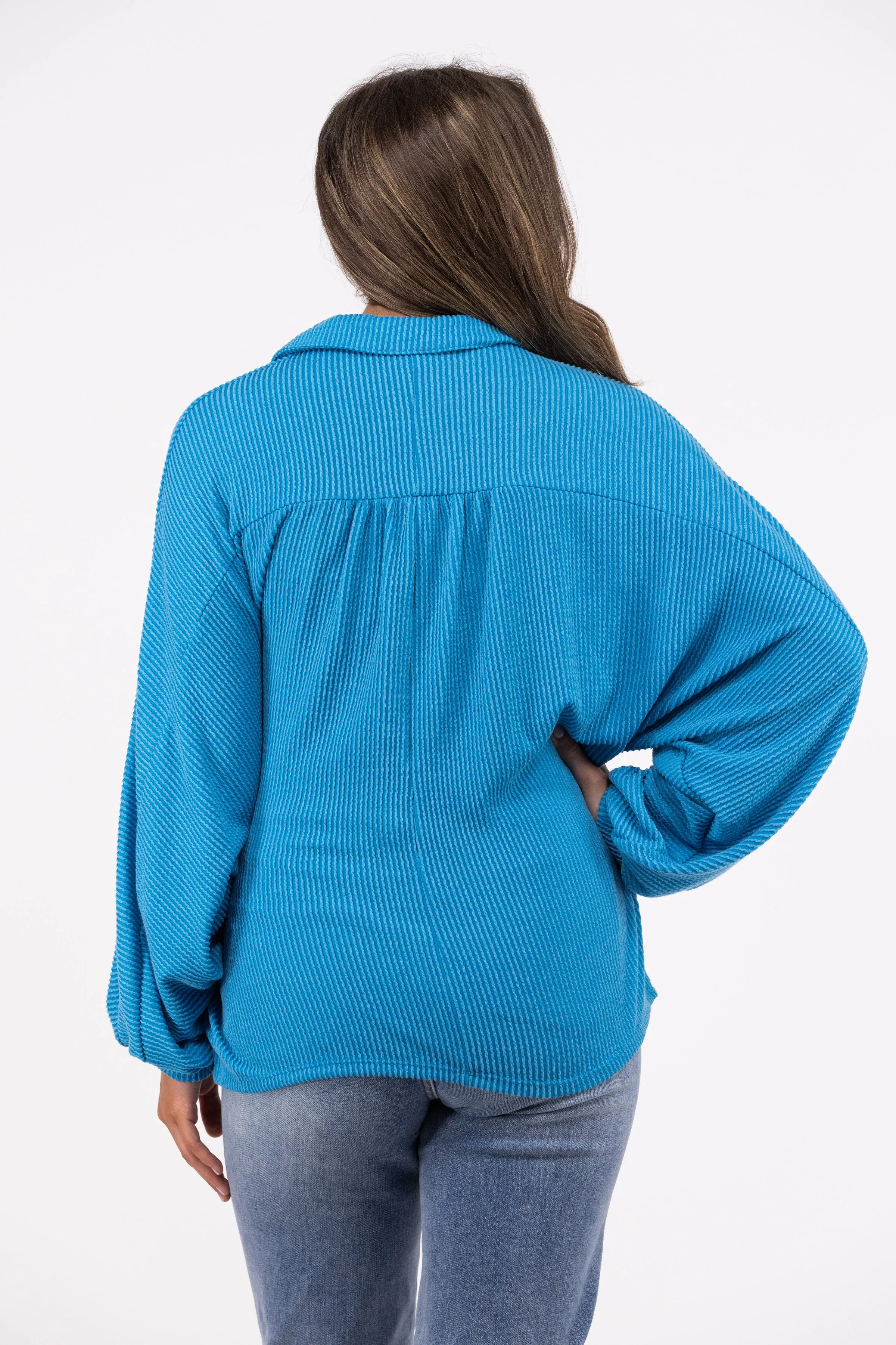 When You Dream Long Sleeve Button Up Top