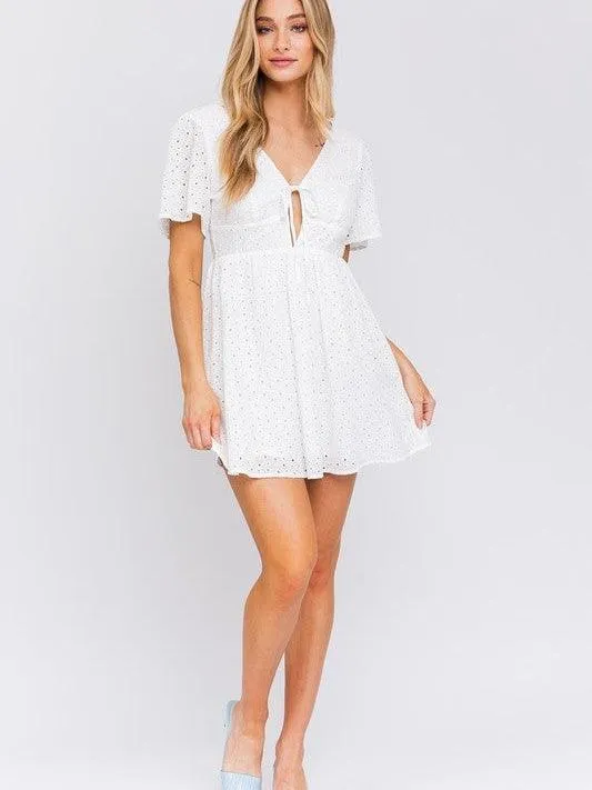 White Magic Open Back Babydoll Dress | Sale Rack