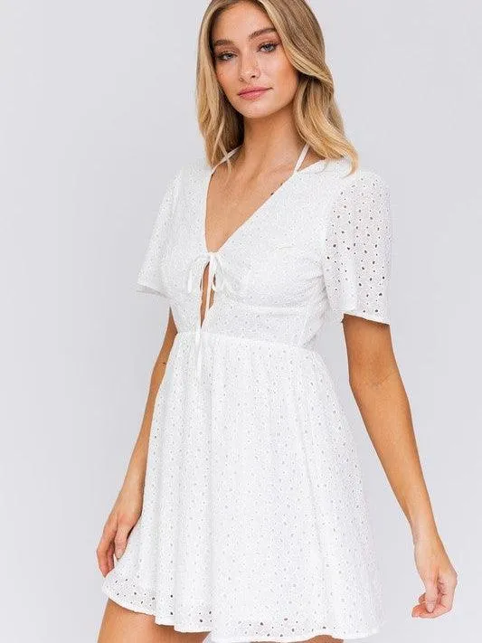 White Magic Open Back Babydoll Dress | Sale Rack