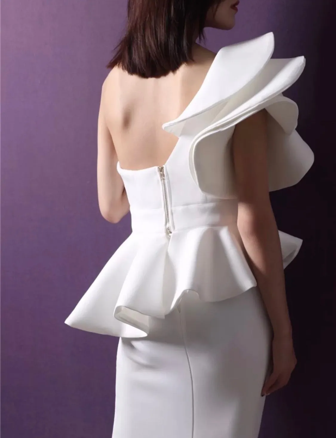 WINFREY Ruffle Peplum Dress