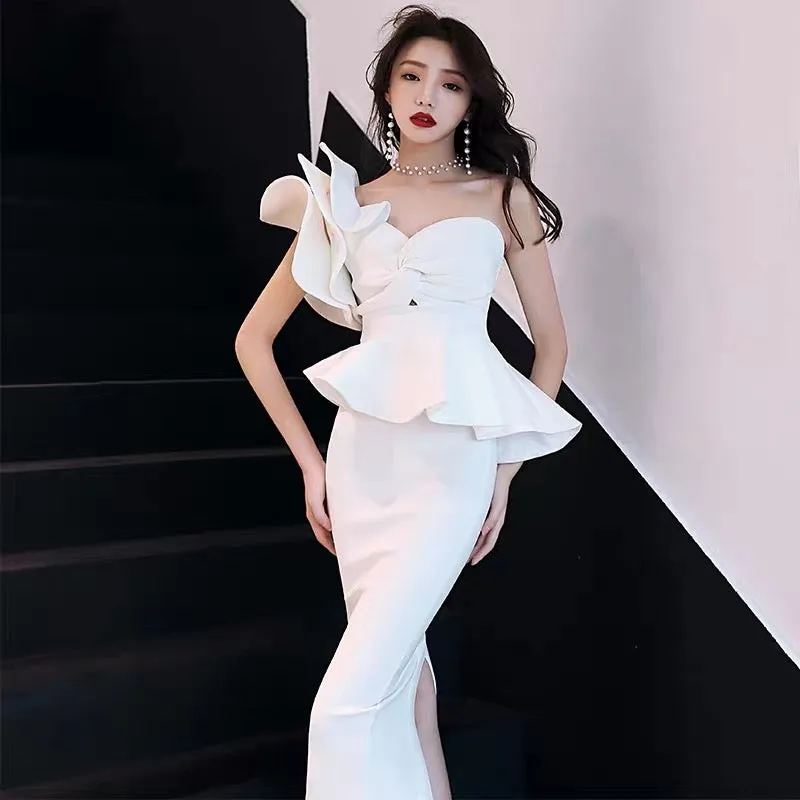 WINFREY Ruffle Peplum Dress