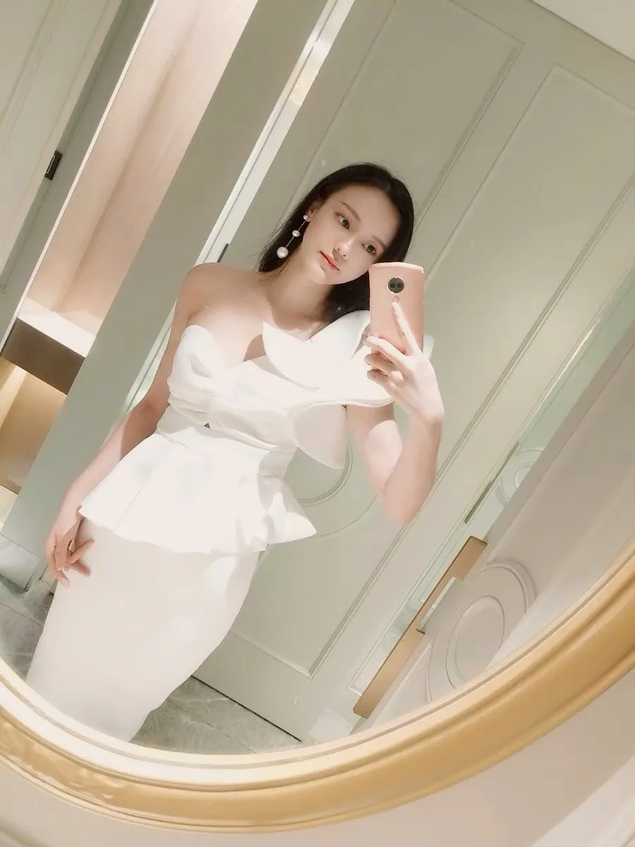 WINFREY Ruffle Peplum Dress
