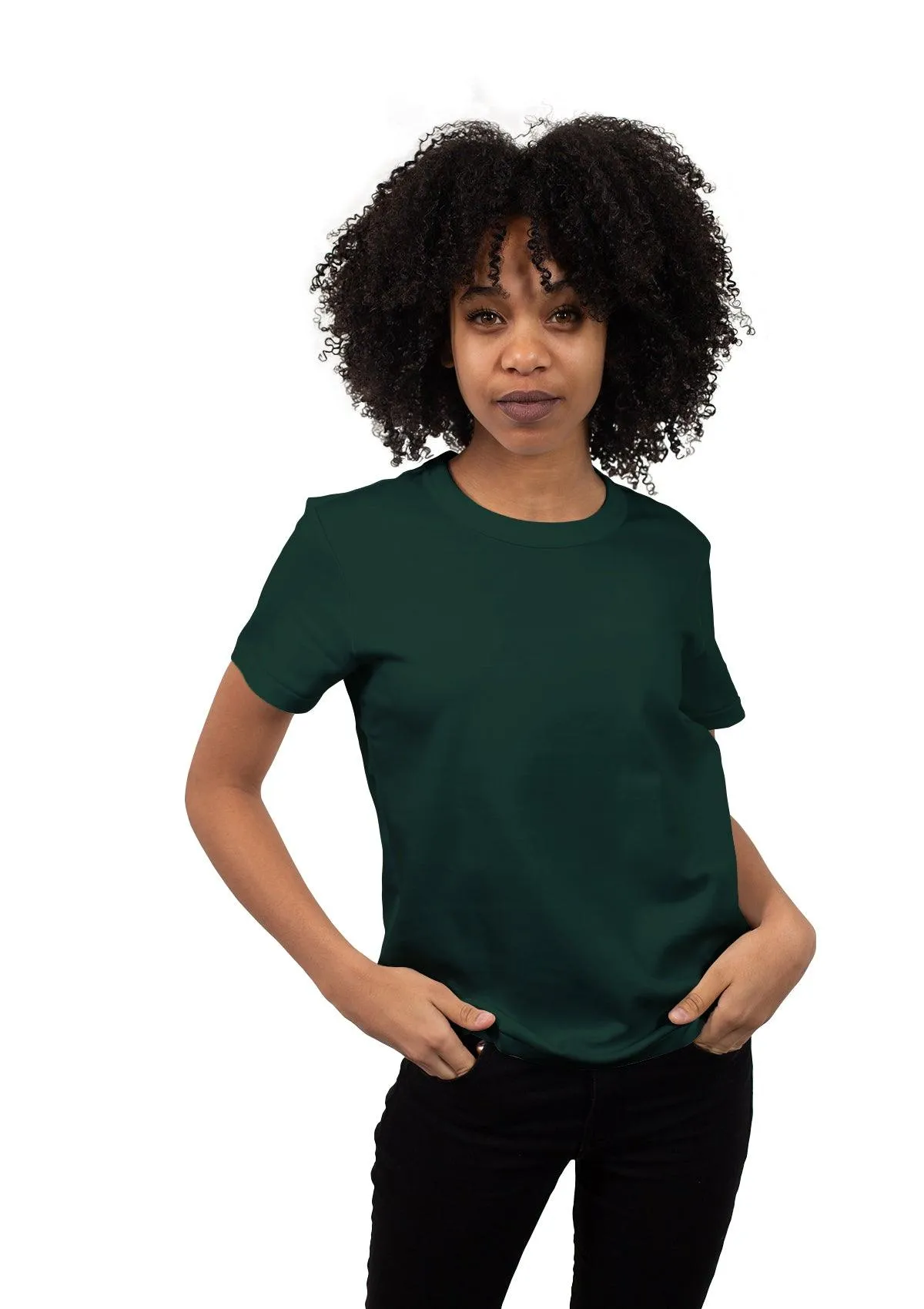 Womens Forest Green Boyfriend T-Shirt