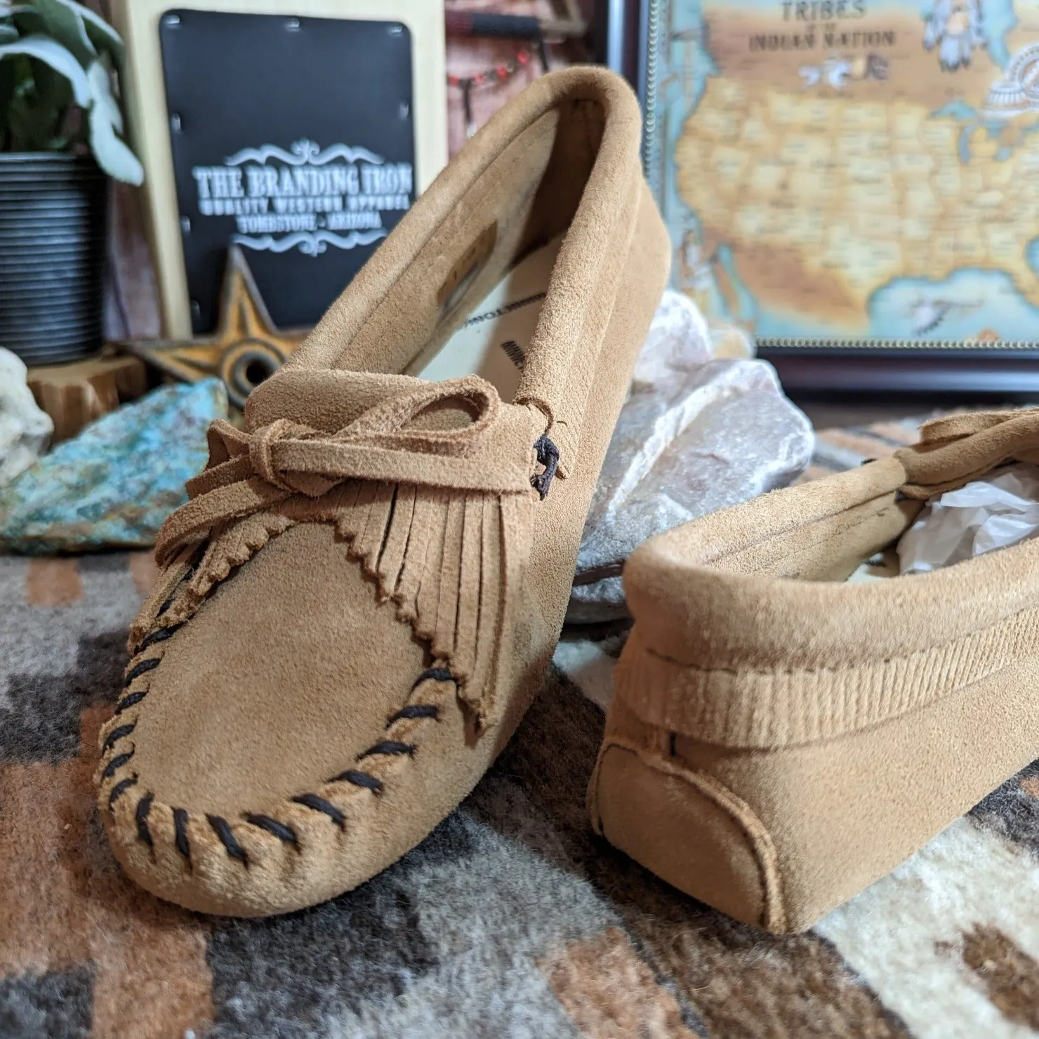 Women's "Kilty" Softsole Moccasins by Minnetonka