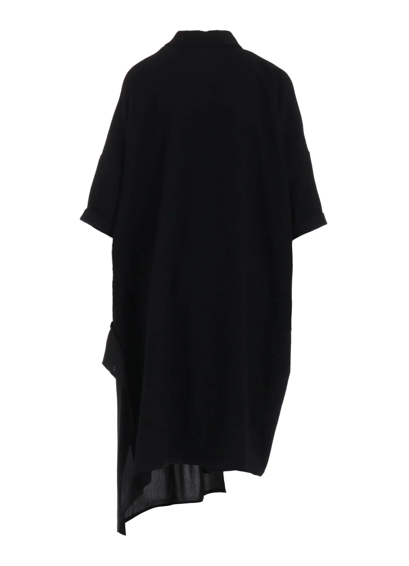 WOOL FLANNEL HALF SLEEVE SHIRTS DRESS