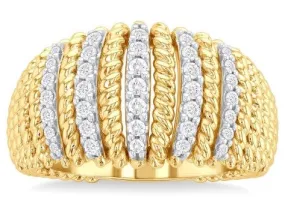 Yellow Gold Diamond Fashion Ring