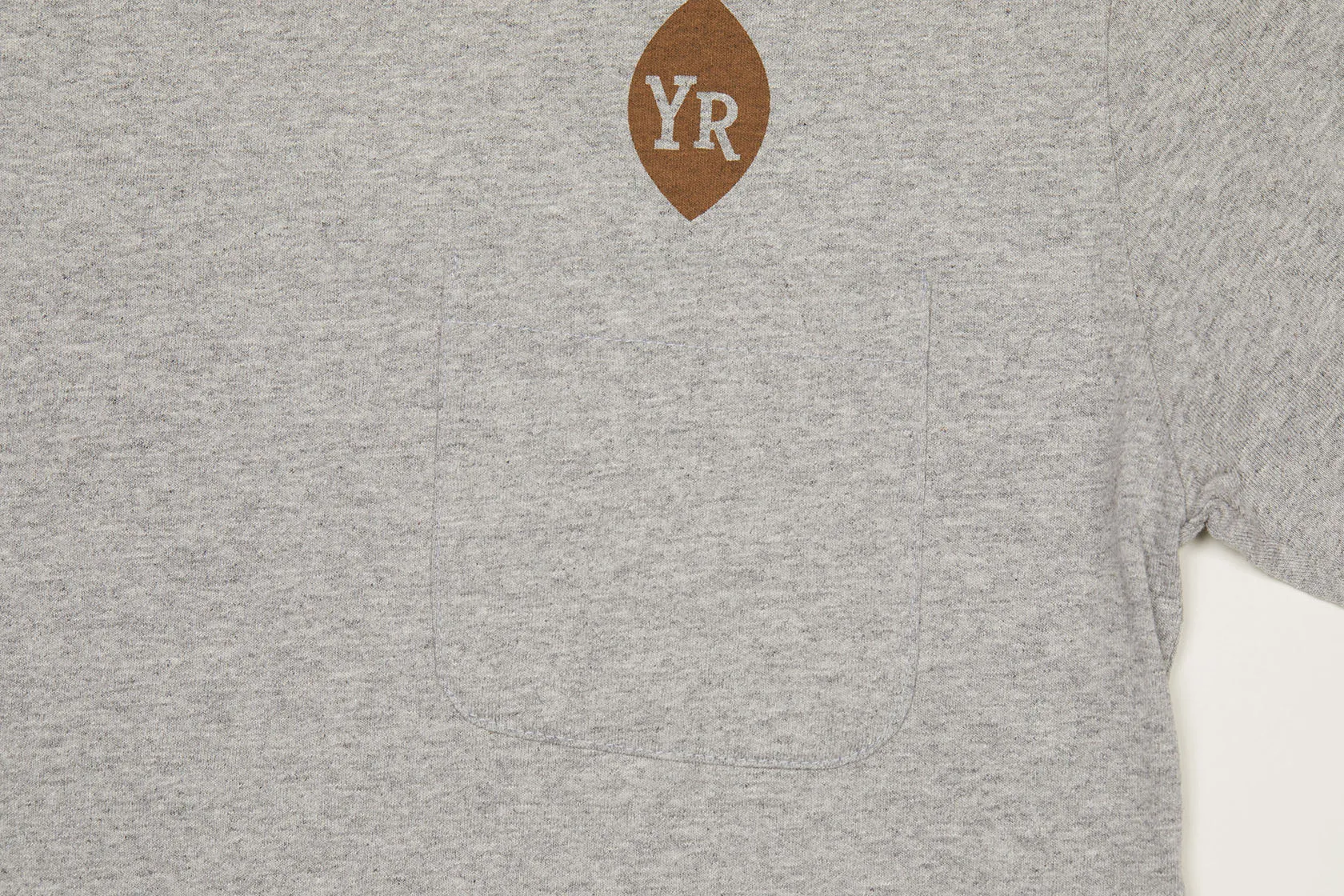YR Flower Mock Neck Long Sleeve T-Shirt (Heather Gray)
