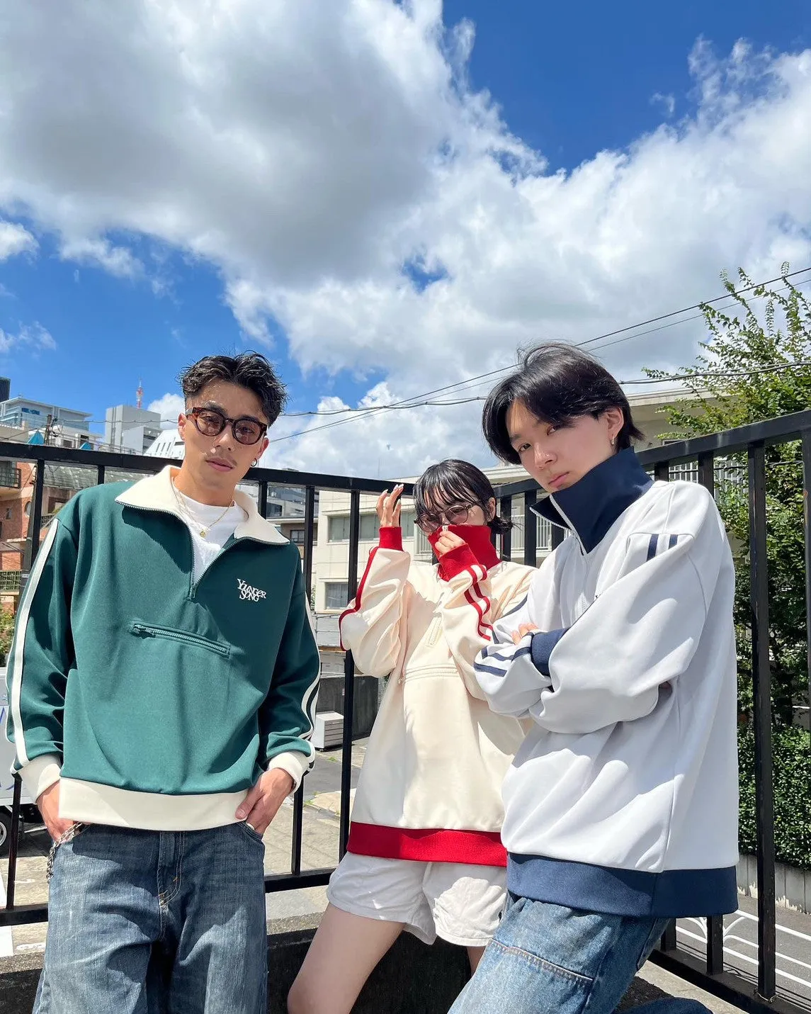 ys half zip track jacket