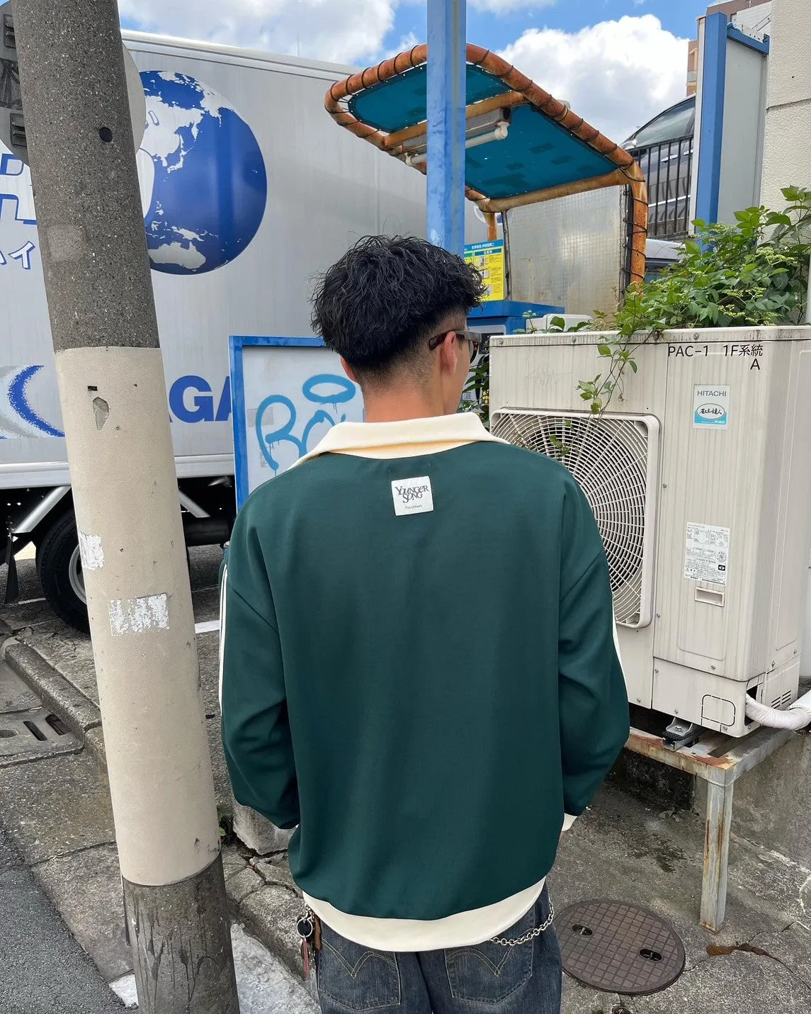 ys half zip track jacket
