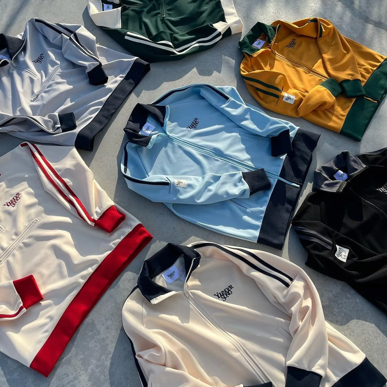 ys half zip track jacket