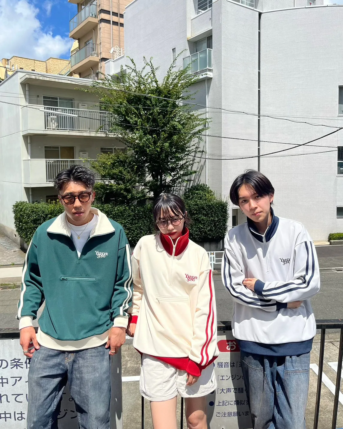 ys half zip track jacket
